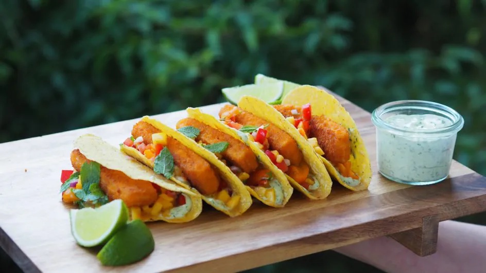 Tacos s rybími prsty